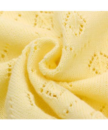 Famuka Baby Cardigan Jacket 12 Months Yellow | Soft Knitted Sweater for Boys & Girls - Buy Online on GoSupps.com
