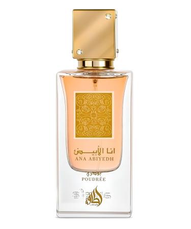 Lattafa Ana Abiyedh Poudree for Women Eau de Parfum Spray 2.04 Ounce / 60 Ml
