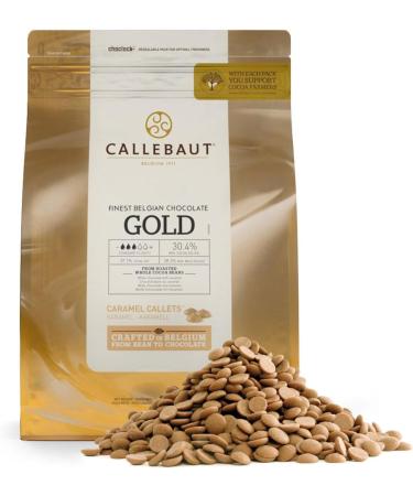 Callebaut | Gold 30.4% Finest Belgian Caramel Chocolate Couverture Callets | 1x2.5kg - Buy Online on GoSupps.com