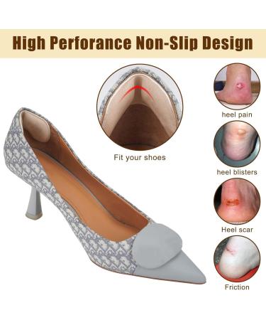 Premium Heel Pads - 4 Pairs Comfort Grips for Loose Shoes Cushions for Men & Women Stops Heel Slip & Blisters - Buy Online on GoSupps.com