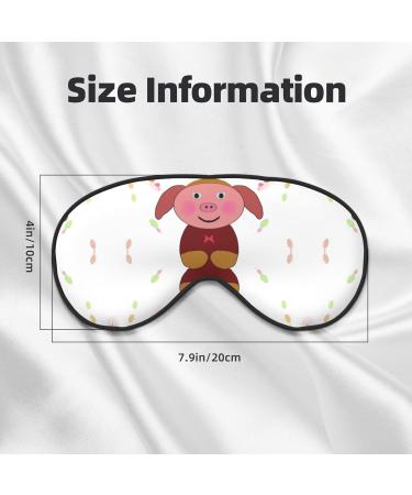 Happy Cartoon Pig Eye Mask - Soft Elastic & Adjustable Sleep Mask for Men & Women | Nighttime Comfort - Buy Online on GoSupps.com