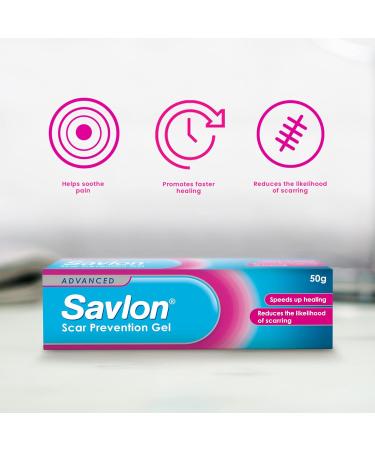 Savlon Scar Prevention Gel 50g - Soothes Minor Wounds, Burns, and Helps Reduce Scarring - Buy Online on GoSupps.com