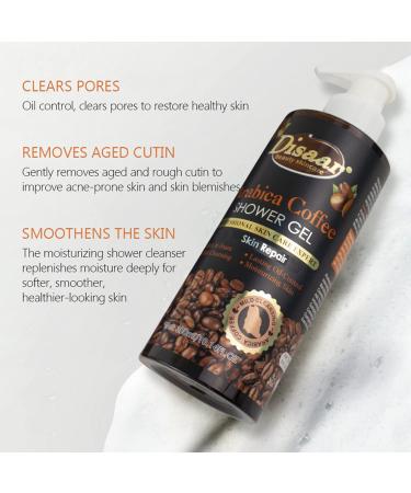 Arabica Coffee Shower Gel - Skin Repair & Moisturizing 300ml | Revitalize & Cleanse - Buy Online on GoSupps.com