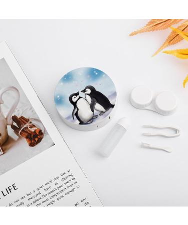 I Love Penguins Contact Lens Case - Plastic Travel Box for Lens Care - Buy Online on GoSupps.com