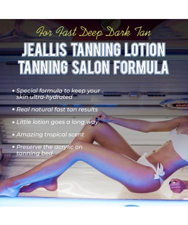 Buy Tanning Bed Lotion Accelerator - Indoor Tanning Formula for Dark Fast Tan DHA & Bronzer Free 8oz - International Shipping - Buy Online on GoSupps.com