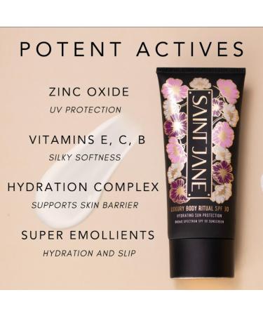 SAINT JANE Body Sun Ritual - SPF 30 Mineral Sunscreen | Luxury Floral-Infused Skin Smoothing Skincare (4 oz) - Shop Internationally - Buy Online on GoSupps.com