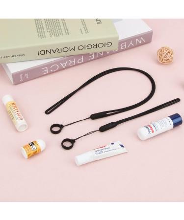Desing Wish Anti-Lost Lip Balm Holder Silicone Neck Strap and Wrist Lanyard with Non-Slip Silicone Rings Necklace Chapstick Holder Wrist Strap Keychain Holder for Lip Balm Keys Black Medium - Buy Online on GoSupps.com