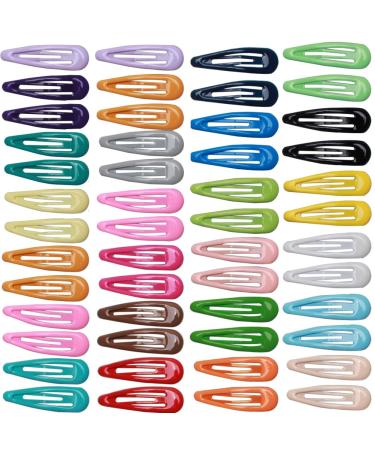 50 pieces hair clips girls 4.8 cm hair clips metal snap hair clips cute clips for girls women (25 colors) - Buy Online on GoSupps.com