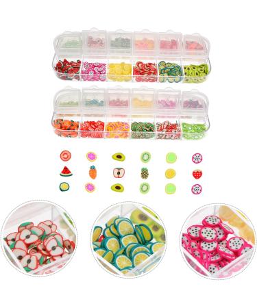 POPETPOP 4 Boxes 12 Nail Art Decoration Scrapbooking Slices Gemstone Stickers Nail Art Stickers Lemon Nail Art Lemon Decor Nail Art Fruit Slices Nail Slices Fruit Polymer Manicure 3d - Buy Online on GoSupps.com