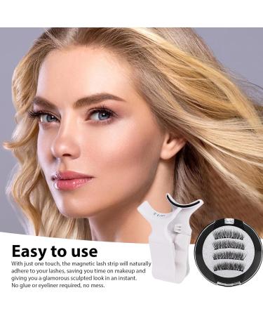 Bexdug Magnetic Eyelashes With Applicator Reusable Magnetic Lashes Kit Waterproof 1 Pair Natural Look Eyelashes No Glue Needed Easy To Wear & Eyelashes With Applicator For All-Day Comfort - Buy Online on GoSupps.com