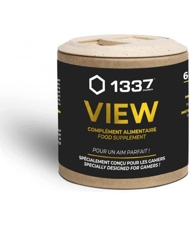 1337 VIEW Gaming Food Supplement 2 Month Cure / 60 Capsules (1/d) Made in France - Buy Online on GoSupps.com