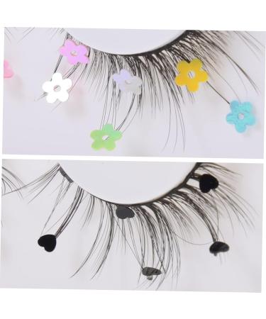 Beavorty 3 Pairs sequin false eyelashes pride outfit cosplay lashes color lashes fake lashes natural colored eyelashes pride makeup colored lashes flower stickers girl Miss Imitation - Buy Online on GoSupps.com