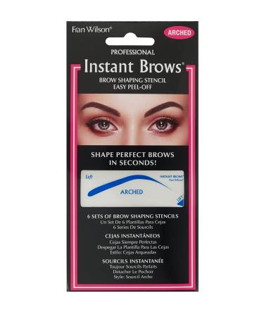 Fran Wilson Instant Brows Makeup Tool: Adhesive Stencils for Perfectly Shaped Brows  Easy to Use  Ideal for Beginners and Pros - Arched