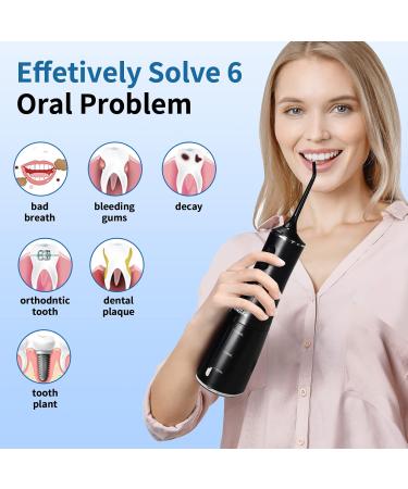 Water Flosser Cordless - USB Rechargeable Dental Flosser Portable Oral Irrigator with 4 Modes for Effective Teeth Cleaning - Buy Online on GoSupps.com