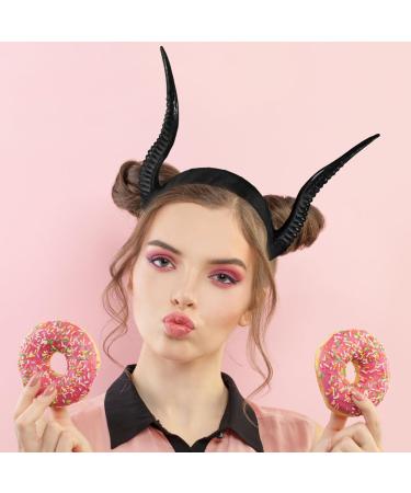 minkissy Horns Headband Horns Hairbands Viking Helmet Forest Animal Cosplay Headdress Devil Cosplay Accessories for Halloween Party Supplies - Buy Online on GoSupps.com