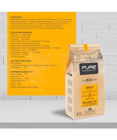 Avantis Pure Brave Mini Adult Dog Food for Small Breeds - 2 kg - Crunchy and easy to chew kibble - Chicken and Rice - Buy Online on GoSupps.com