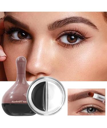 Eyebrow Mascara - 2-in-1 Waterproof and Volumizing Makeup - Anti-Smudge Cream Tint For Women Beginners Evening Travel Party Work Wedding - Buy Online on GoSupps.com