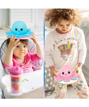 FASTEXX Octopus Reversible Plushies - Double-Sided Flip Mood Octopus Plush - Sweet Gift for Kids, Friends & Family - Pink/Blue - Buy Online on GoSupps.com