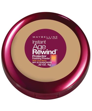Maybelline New York Instant Age Rewind Protector Finishing Powder  Natural Beige  0.32 Ounce