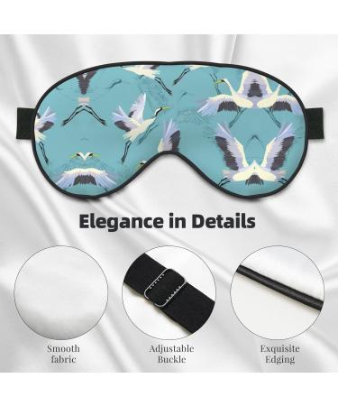 Flying Cranes Soft Sleep Eye Mask | Female Breathable Eye Patch for Travel & Relaxation - Shop Now - Buy Online on GoSupps.com