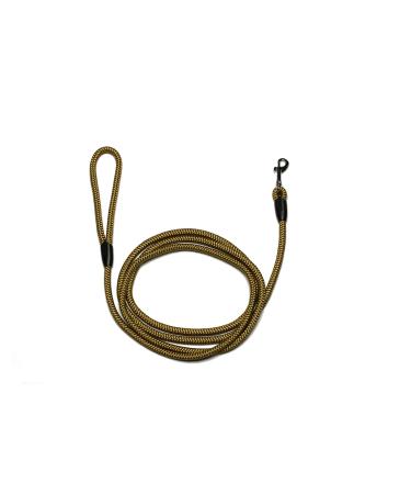 Leash - Rope leash with hand loop Basic 10mm 27 colours 7 lengths (2.50 m gold) 2.50 m gold