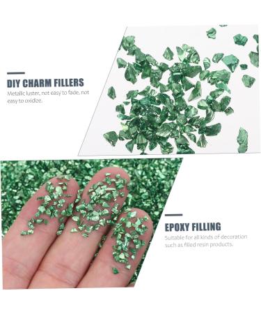 Anneome 1 Glass Chip Nail Crushed Glass Epoxy Filling Shiny Nail Stickers DIY Glass Fillers Epoxy Charms Nail Art Rhinestones Manicure Charm Nail Art Accessories Manicure Fillers 0.5X0.3cm Green - Buy Online on GoSupps.com