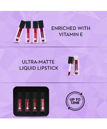 SUGAR Cosmetics Smudge Me Not Liquid Mini Lipstick Gift Set - Nude | International Shipping Available - Buy Online on GoSupps.com