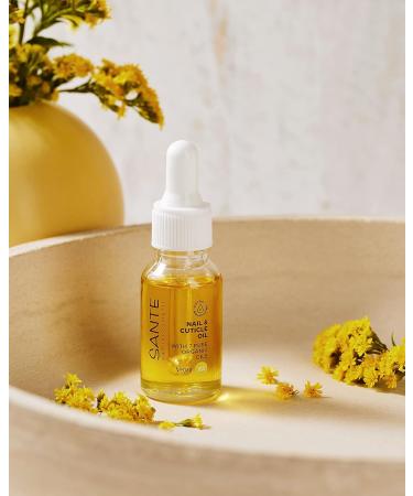 SANTE Natural Cosmetics Nail & Cuticle Oil - Organic Nail Care Oil with Vitamin E Vegan Formula 15 ml - Best for Healthy Nails & Cuticles - Buy Online on GoSupps.com
