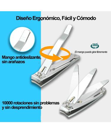 Xnourney Nail Clippers Set Premium Stainless Steel Nail and Toenail Cutters Nail Cutter Sets with Sharp Nail File - Buy Online on GoSupps.com