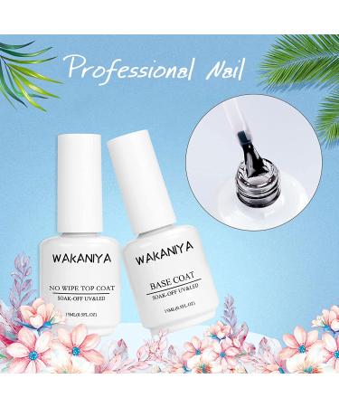 Wakaniya Builder Gel Nail Kit - 4 Colors UV Gel Set for Nail Extension - Includes Clear, White, Glitter, and Silver - Perfect for Beginners - DIY Nail Art Supplies - Buy Online on GoSupps.com