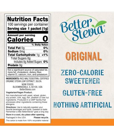Now Foods Stevia Extract Packets TwinPack - 100 Count Boxes (2 Pack) - Buy Online on GoSupps.com