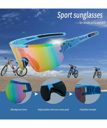 Men's Sport Sunglasses | JIEGO UV400 Protection | Navy Blue | 70mm | Ideal for Baseball, Running, Fishing, Cycling - Buy Online on GoSupps.com
