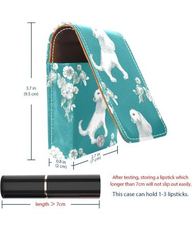 Buy Floral Leather Lipstick Case with Mirror - Mini Organizer for Lip Gloss & Lipstick - Perfect Travel Holder - Buy Online on GoSupps.com