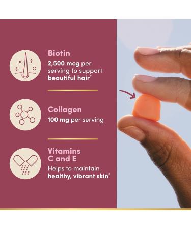 Nature's Bounty Optimal Solutions Hair Skin and Nails Collagen Pectin Gummies 100 mg Collagen and 2 500 mcg Biotin Per Serving No Stick Gummy Tropical Citrus Flavor 200 ct 100 Total Servings 200 Count (Pack of 1) - Buy Online on GoSupps.com