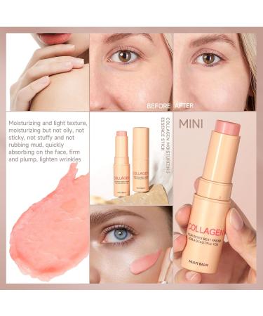 ARCHIDATE Collagen Multi Moisturizing Face Balm Stick Collagen Wrinkle Bounce Multi Balm Stick for Anti-Aging Reduce Fine Lines Firming Skin Enhances Elasticity & Plump Deeply Hydration Soft Skin - Buy Online on GoSupps.com
