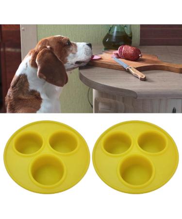 PERZOE Dog Treat Molds Homemade Freezable Silicone Mold Easy Clean Dog Ice Cube Trays for Chocolate Candy Jelly Ice Cube Dog Treats Lemon Yellow - Buy Online on GoSupps.com