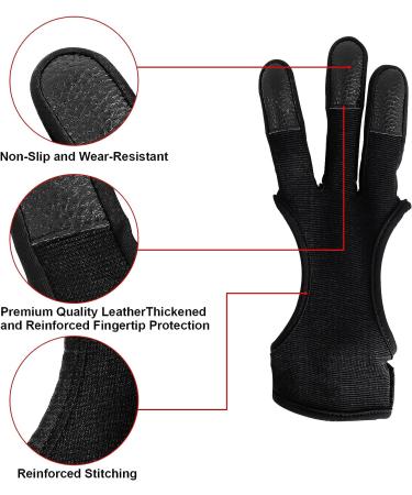 Archery Gloves  IEKEDOI Three Finger Protector Archery Accessories Large - Buy Online on GoSupps.com