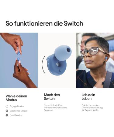 Loop Switch Noise-Reducing Earplugs | 3 Modes for Travel Concerts & More | Reusable Blue | Effective Hearing Protection - Buy Online on GoSupps.com