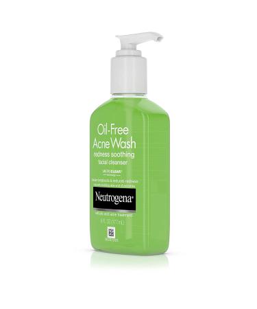 Neutrogena Oil Free Acne Wash - Redness Soothing Cleanser 6 fl oz | Clear Skin Solution - Buy Online on GoSupps.com