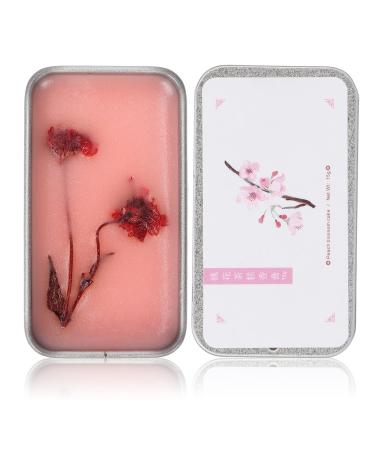 Elegant Solid Perfume Portable Peach Blossom White Tea Scented Solid Balm 12g Safe Travel Friendly for Women on the Go