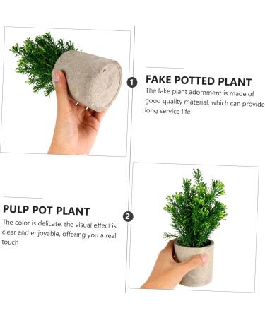 TOPBATHY False Green Plant 5 Pcs Simulated Potted Plant Pulp Potted Plants Household Fake Trees Artificial As Shownx5pcs 21.5x8cmx5pcs - Buy Online on GoSupps.com