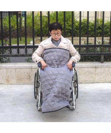 Windproof Lower Body Thermal Blanket Wheelchair Warmer Cover for Adults Wheelchair Cosy Wheelchair Warm Covers Leg and and Lower Body Universal Fit for Wheelchairs Grey 1.16*1.16cm - Buy Online on GoSupps.com