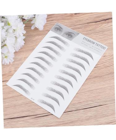 Housoutil 2pcs 3d Eyebrow Stickers 3d Brow Stickers Eyebrow Stencils Artificial Eyebrow Miss Suite Make up - Buy Online on GoSupps.com