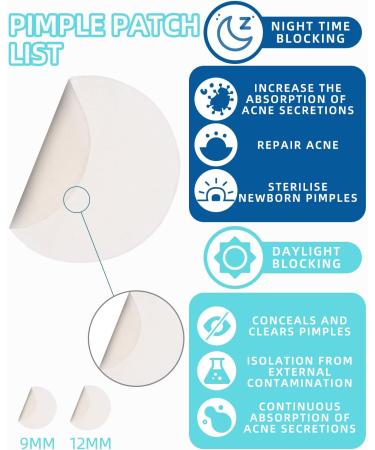 360 Pcs Hydrocolloid Pimple Patches - Invisible & Natural with Tea Tree Oil for Quick Healing of Acne & Breakouts - Buy Online on GoSupps.com