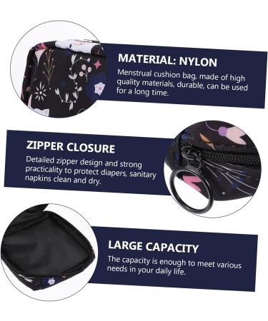 Aunt's Towel Storage Bag - Cute Wallet Mini Coin Purse | Period & Sanitary Napkin Holder | Assorted Color Nylon Nursing Pad Pouch - 1pc - Buy Online on GoSupps.com