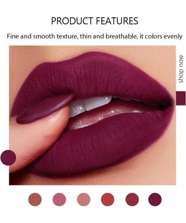 Long Lasting Matte Lipstick for Women - Waterproof & Hydrating Red Lipstick (06 Plum) - Buy Online on GoSupps.com
