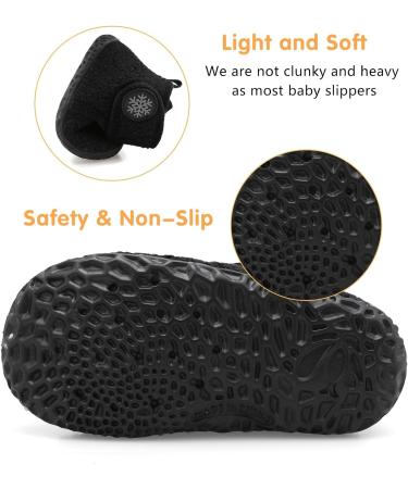 JIASUQI Baby Booties - Toddler Soft Winter Boots & Slippers | Anti-Skid Infant Shoes 2-2.5 Years - Black - Buy Online on GoSupps.com