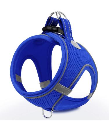 Joyal dog harness reflective soft padded dog dishes air-mesh breathable breast dishes for medium-sized dogs XL K nigsblau XL breast: 55-61cm royal blue