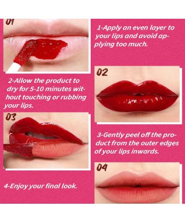 Peel off lip linerPeel off lip linerLong wear lip liner Waterproof long lasting highly pigmented color peel of lip gloss color stick set of 3 for women - Buy Online on GoSupps.com