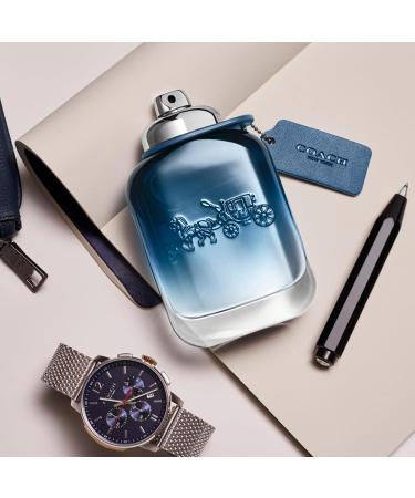 Coach Blue Eau de Toilette - Long Lasting Fragrance with notes of Lime Oil Black Pepper & Amber - Fougere & Aquatic 0.5 Fl Oz (Pack of 1) - Buy Online on GoSupps.com